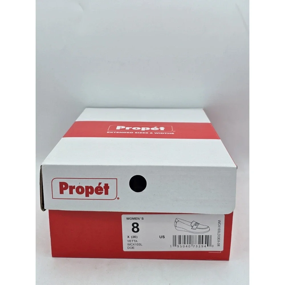 Propet Yetta Slip On Womens Beige Flats Casual WCX103LDOE-08 Sz 8‎ X (2E) EE